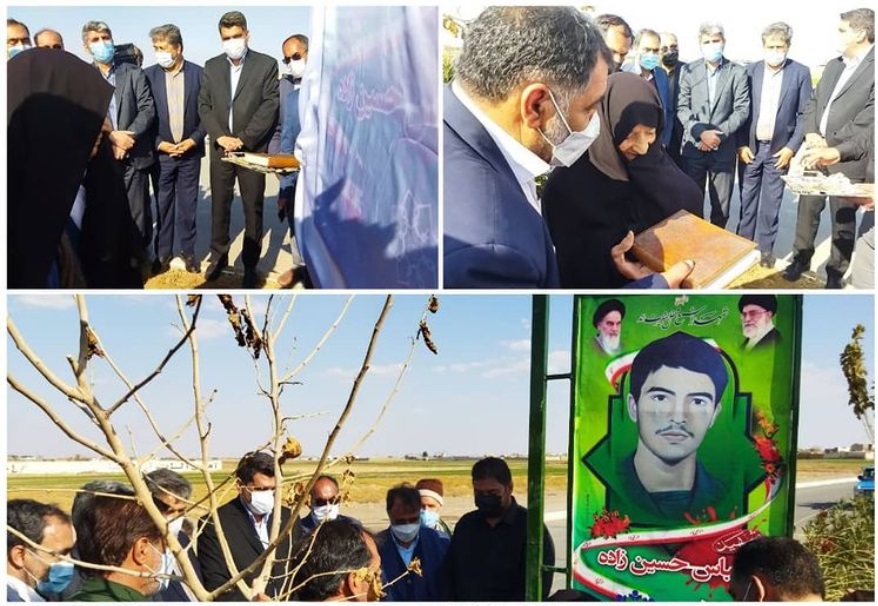  تابلو شهیدان سرافراز نوغاب در بلوار سرداران شهید نصب و رونمایی شد.