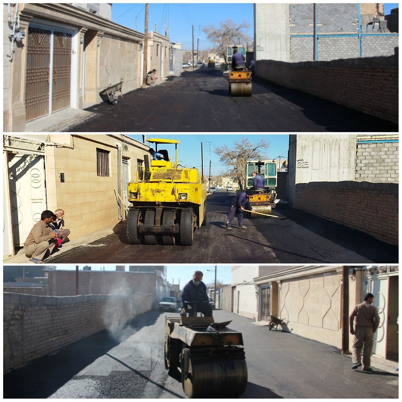  پروژه آسفالت خیابان امام علی (ع) ۹ به پایان رسید