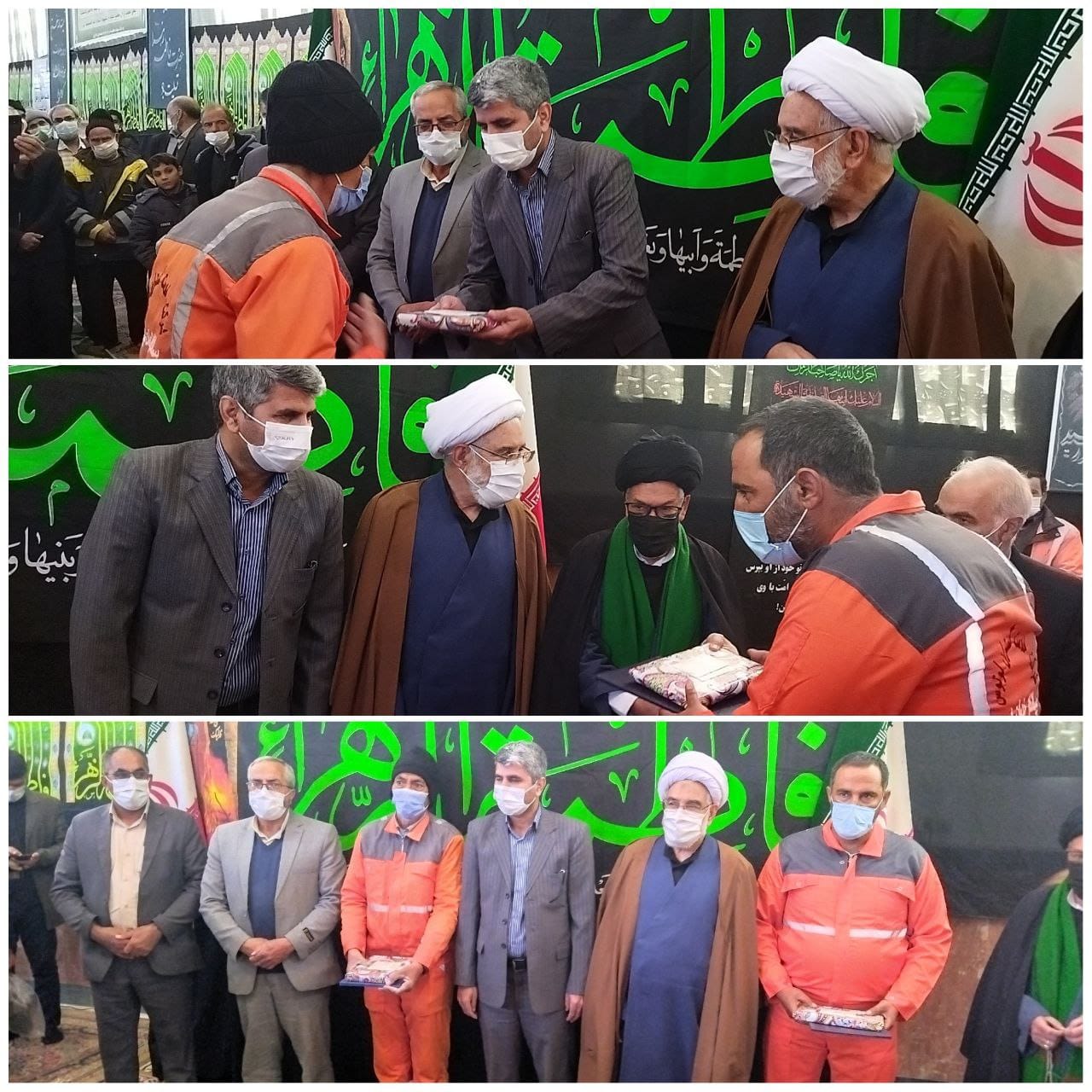 تقدیر از پاکبابانان پاکدست در نماز جمعه