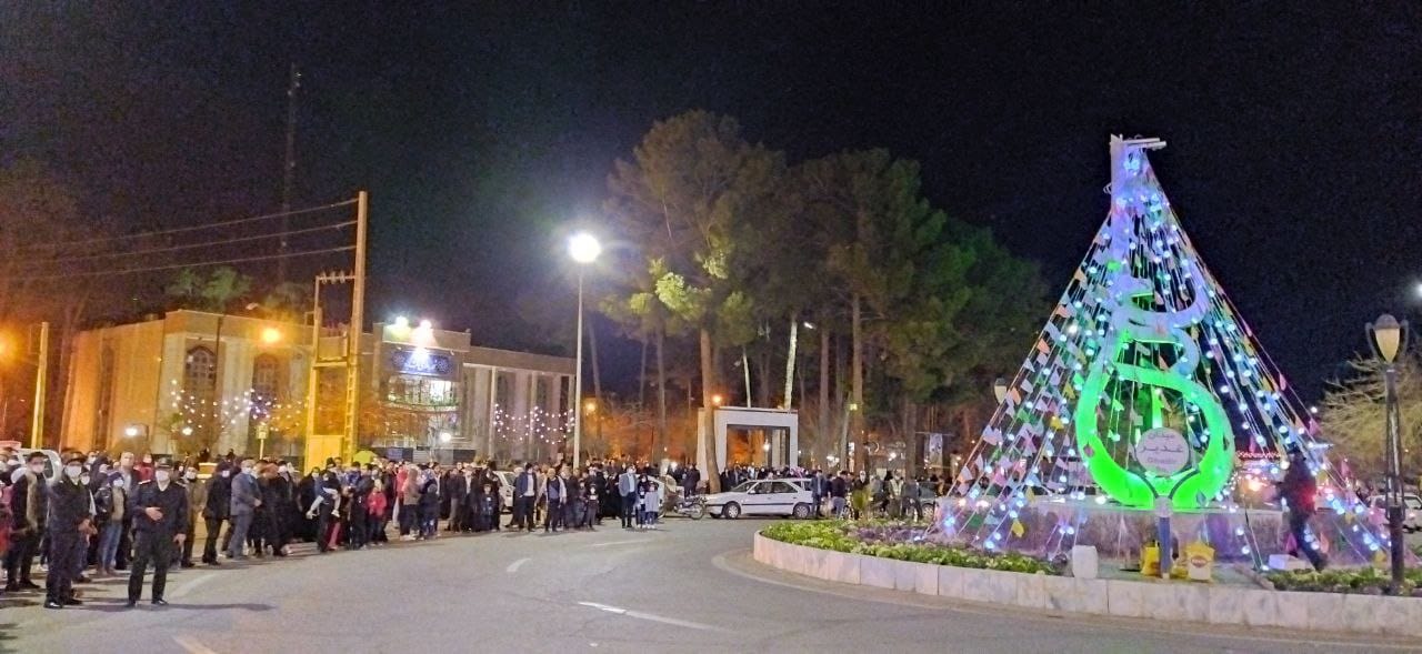 گزارش تصویری از مراسم نورافشانی