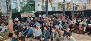 حضور بسیجیان شهرداری در مراسم تجلیل از رزمندگان و ایثارگران 