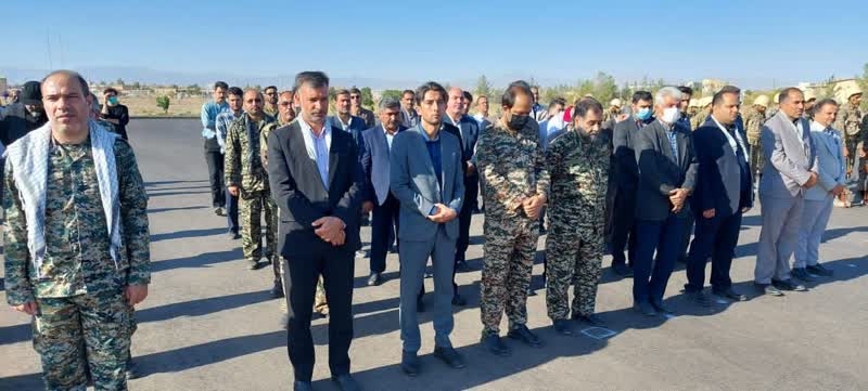 حضور بسیجیان شهرداری در صبحگاه مشترک