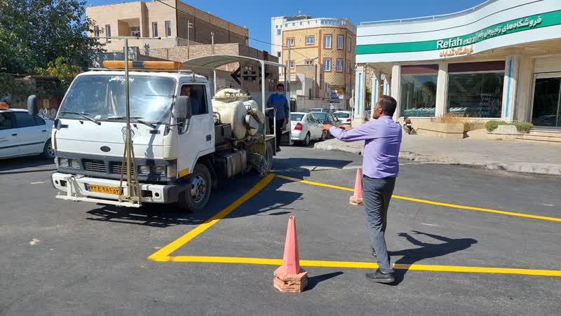 خط کشی معابر انجام شد