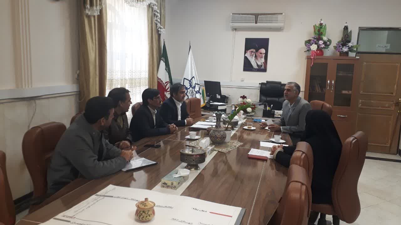 دیدار ریاست و کارشناس اداره میراث فرهنگی و گردشگری گناباد با شهردار 