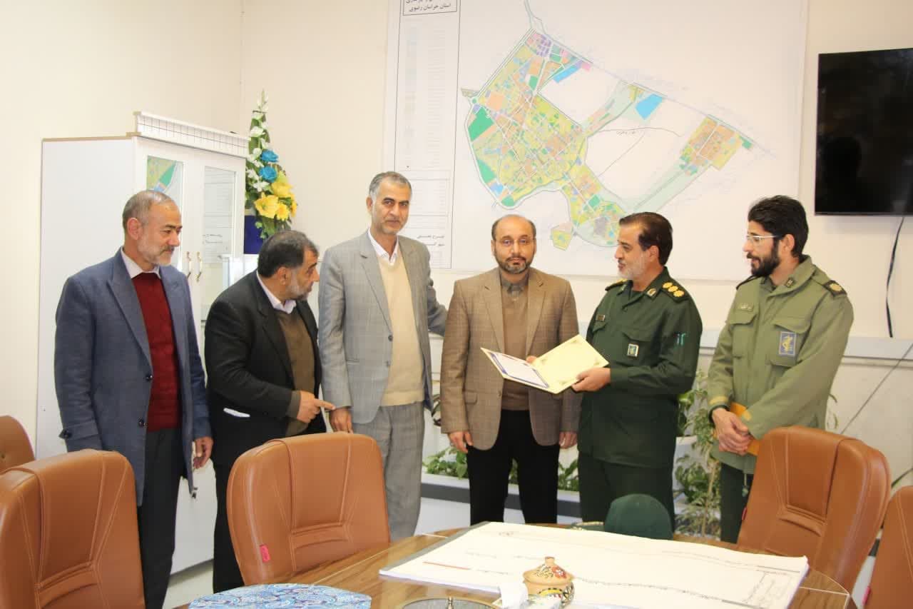 معارفه فرمانده پایگاه مقاومت بسیج شهید مصباح شهرداری گناباد