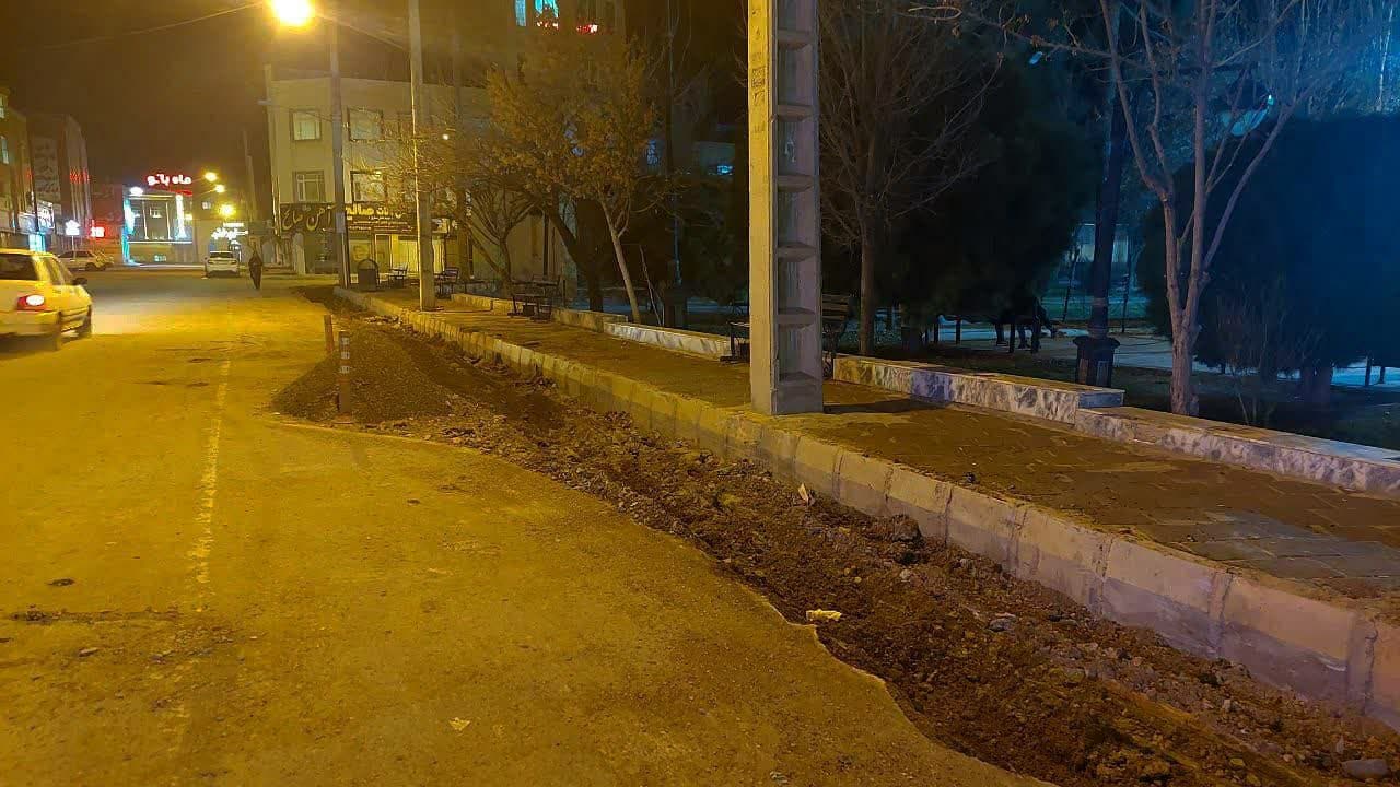  آغاز عملیات اصلاح جداول فرسوده حاشیه باغ ملی