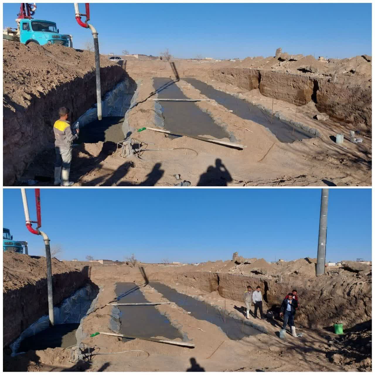 پل رودخانه سموئی در مسیر بلوار سرداران شهید در حال احداث 