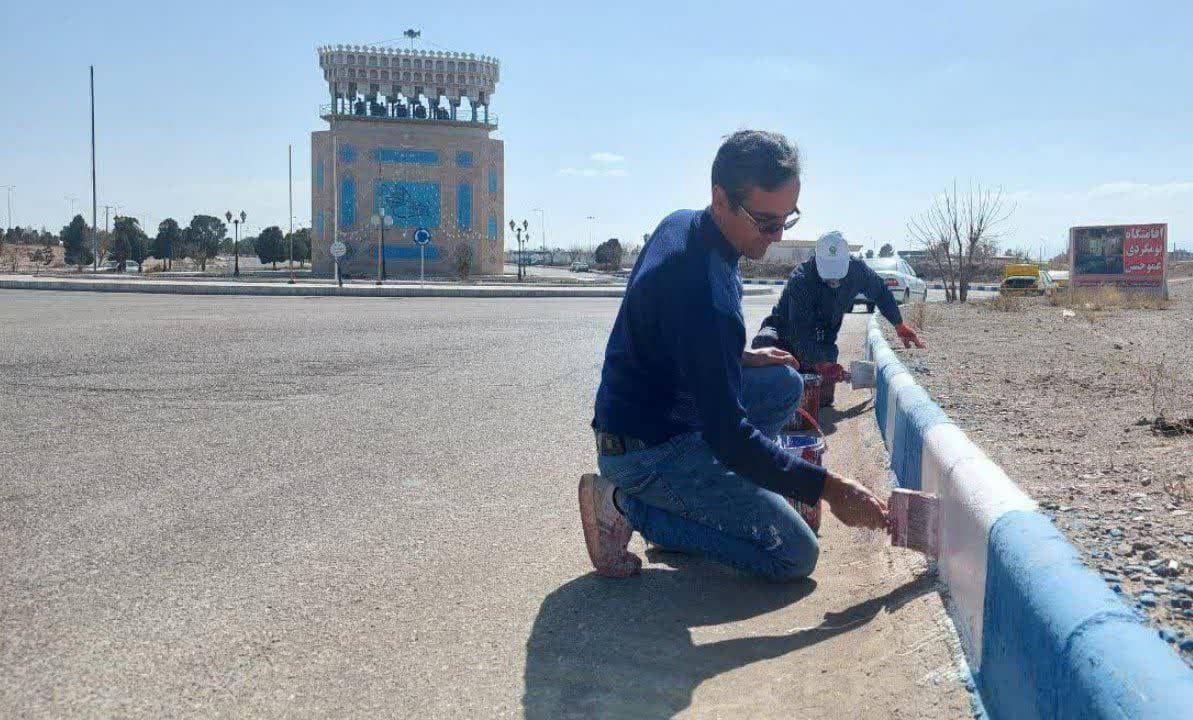  دو هزار متر از جداول سطح شهر رنگ آمیزی میشود