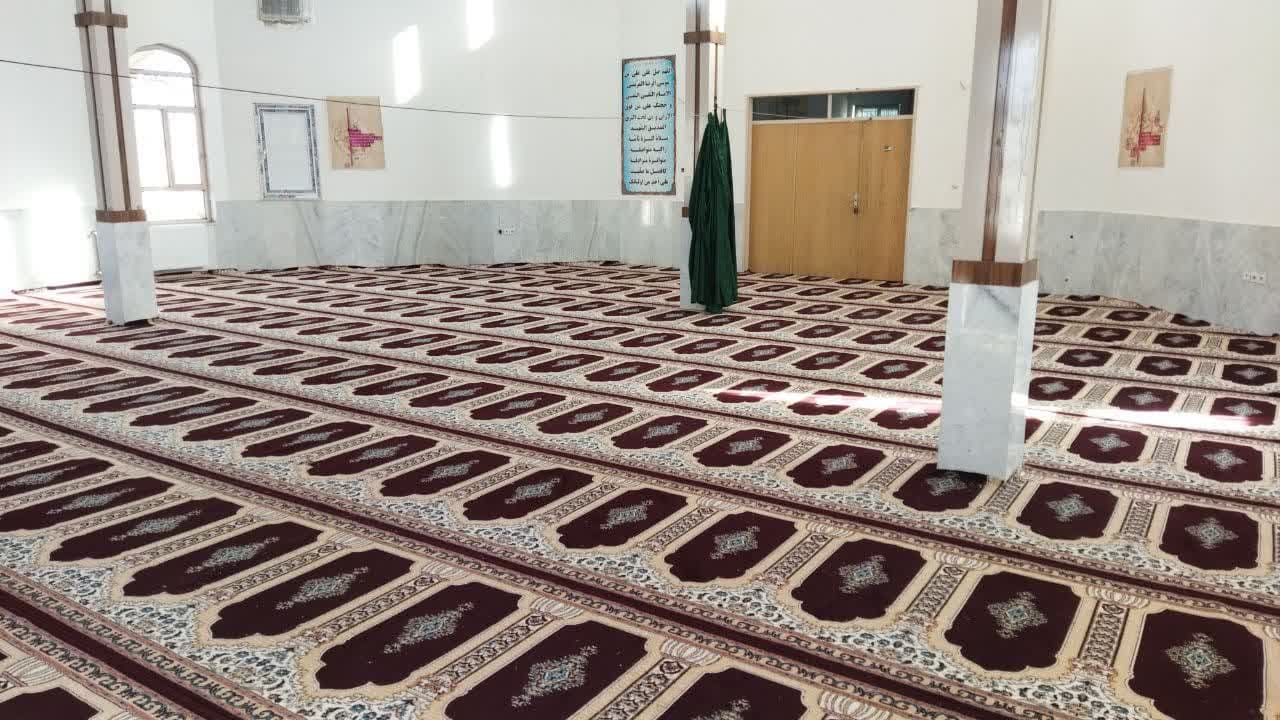 نمازخانه مجتمع ثامن الحجج شهرداری گناباد فرش شد