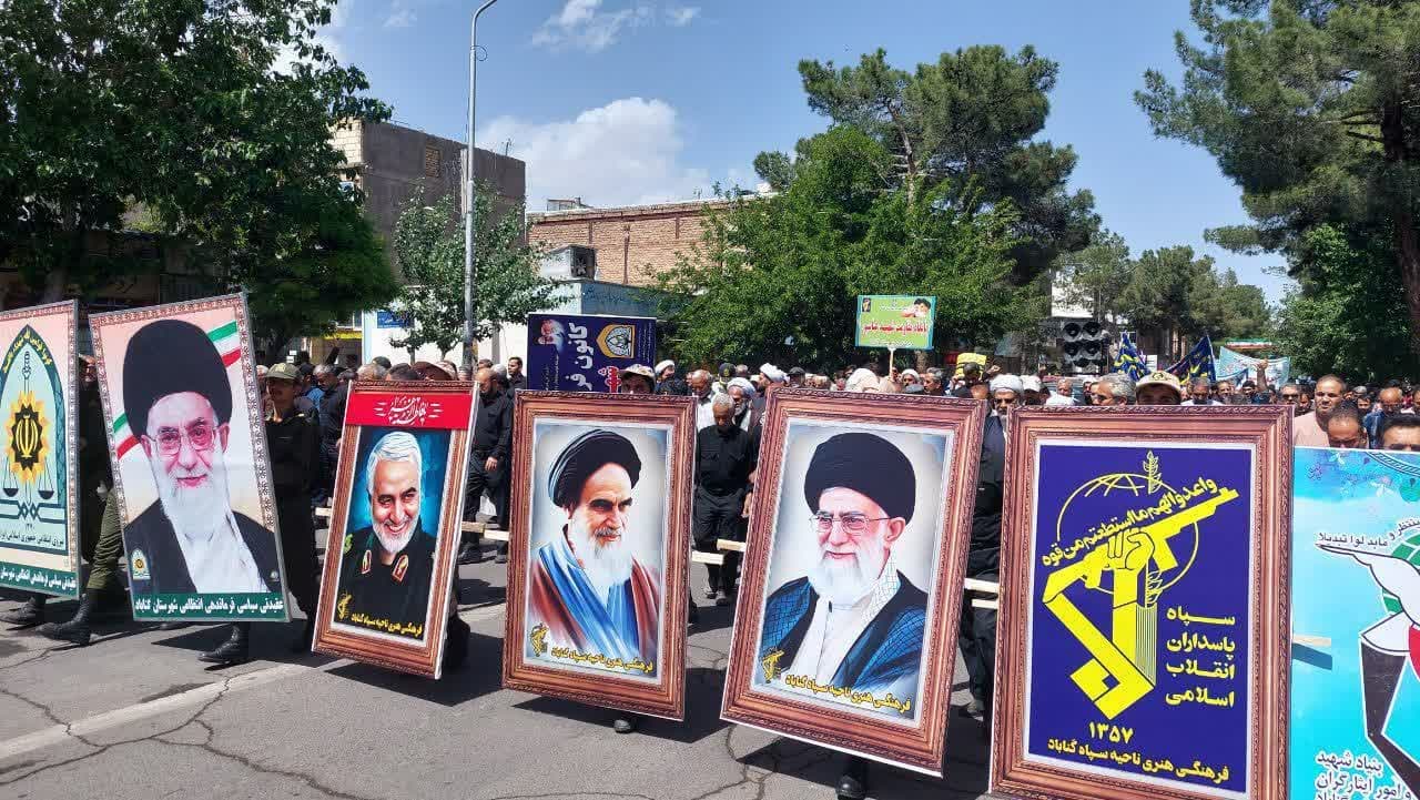 حضور مردم و مسئولین در راهپیمایی روز قدس