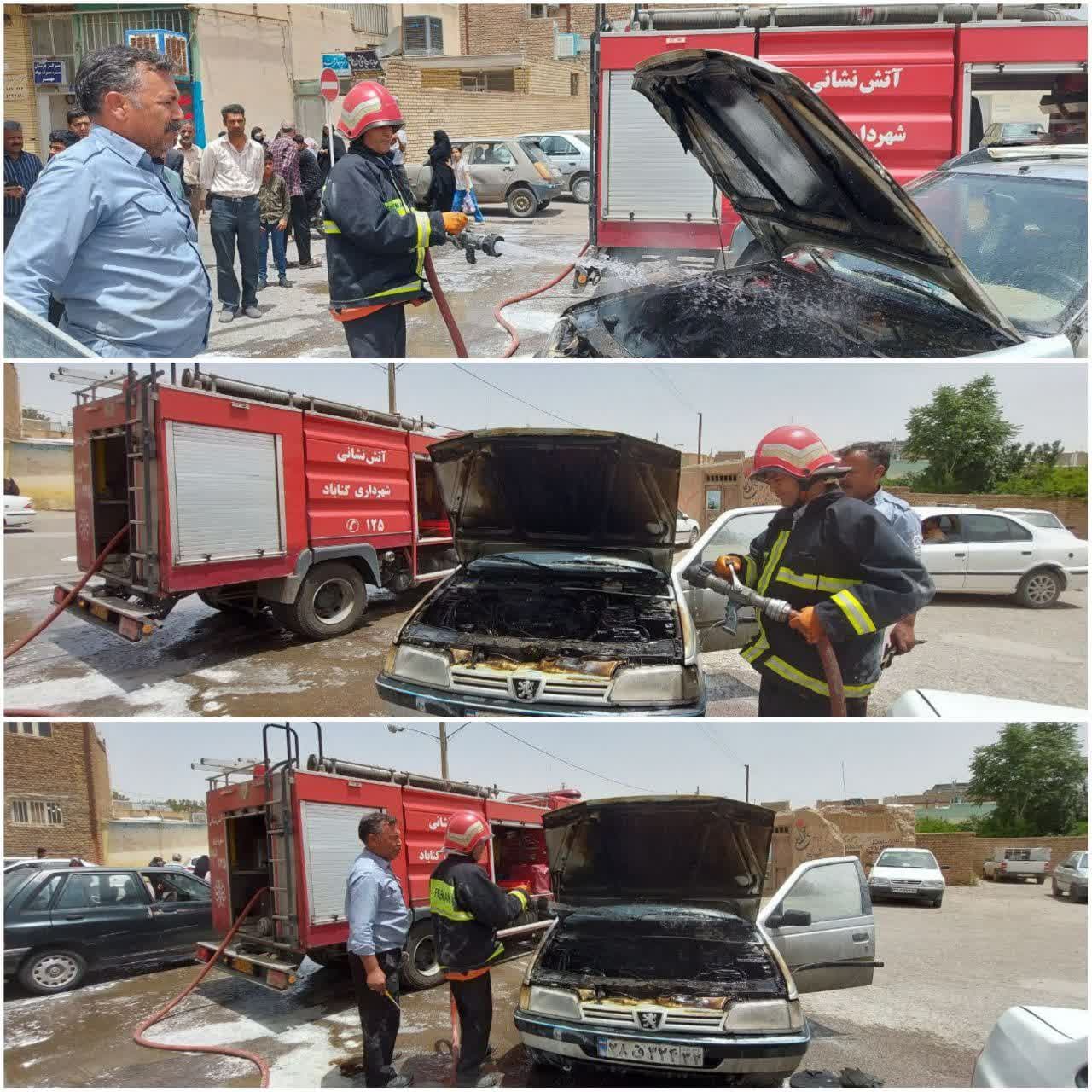 سرعت عمل آتش نشانان از وقوع فاجعه جلوگیری کرد
