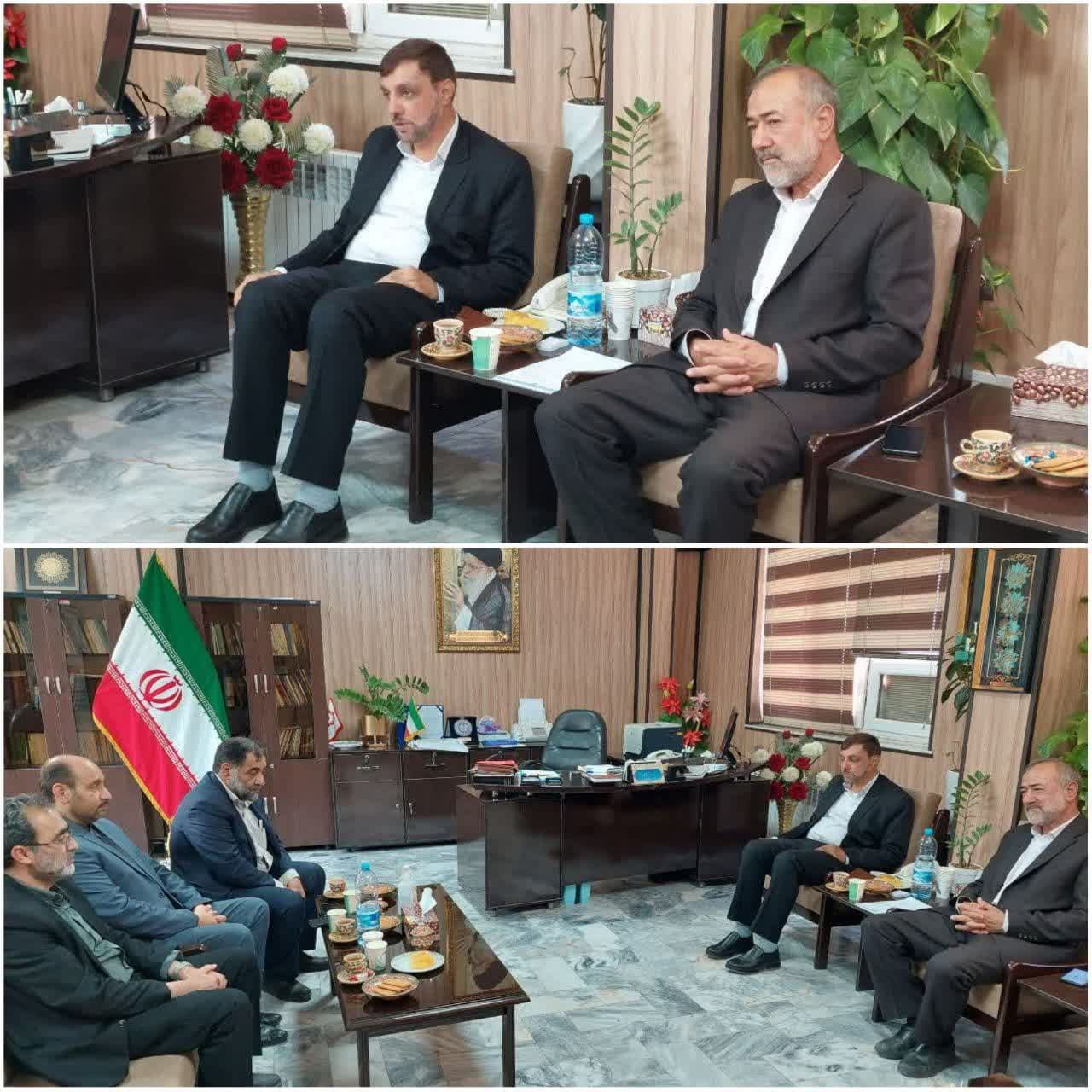 دیدار سرپرست شهرداری و اعضای شورای اسلامی شهر گناباد با فرماندار گناباد