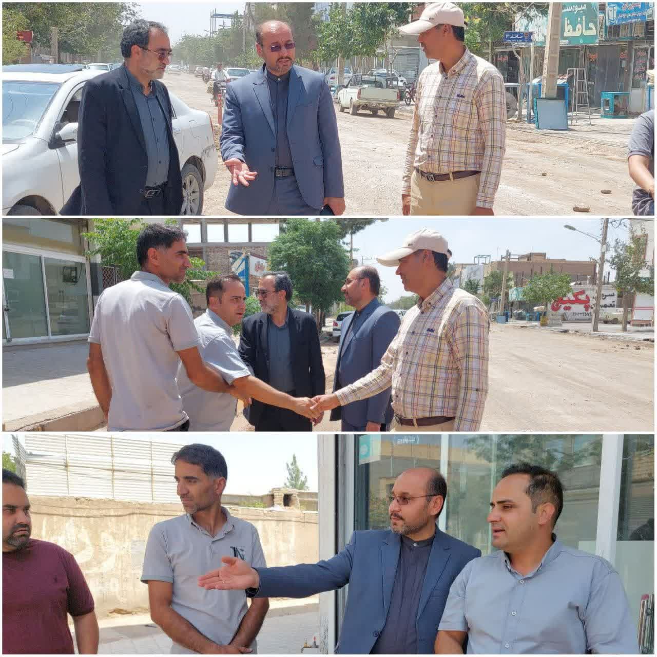 سرپرست شهرداری گناباد پیگیر آسفالت خیابان حافظ شد