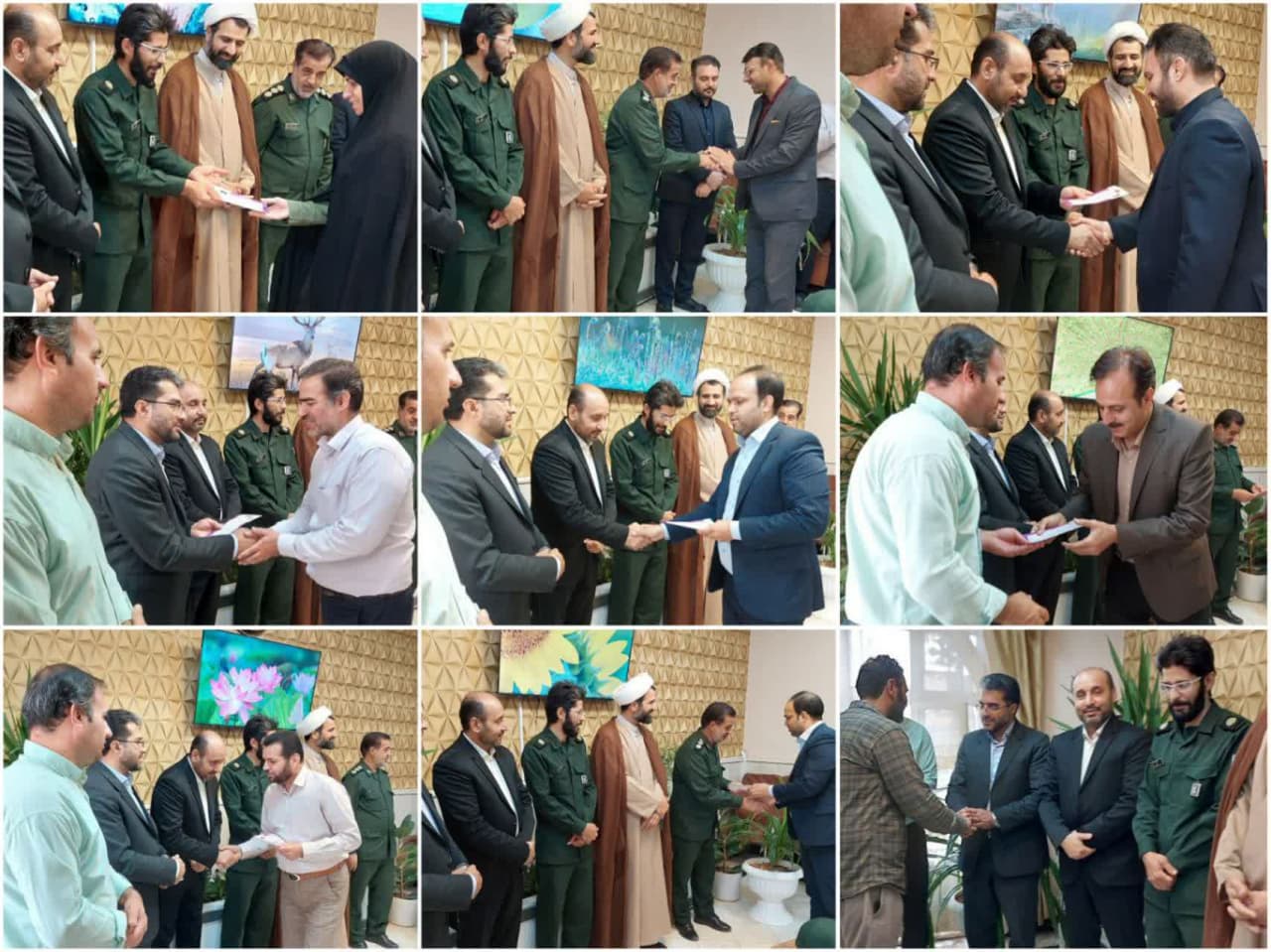  اهدای احکام اعضای پایگاه مقاومت شهید مصباح شهرداری گناباد 