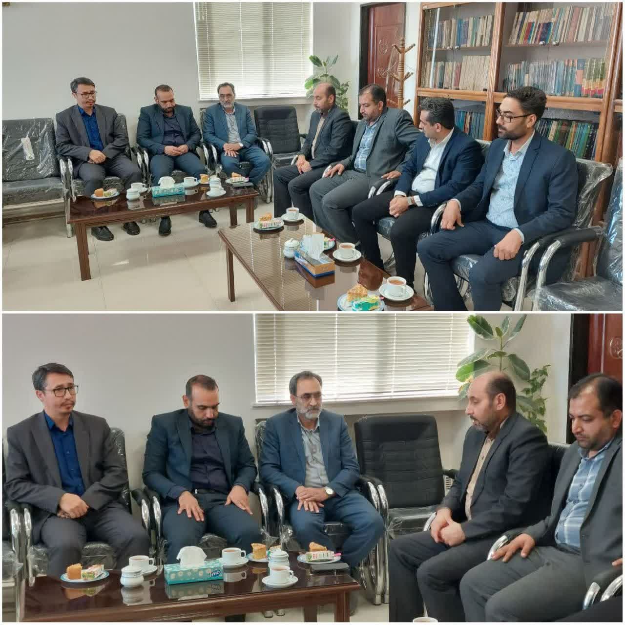 دیدار سرپرست شهرداری گناباد با دادستان و رئیس دادگستری شهرستان گناباد