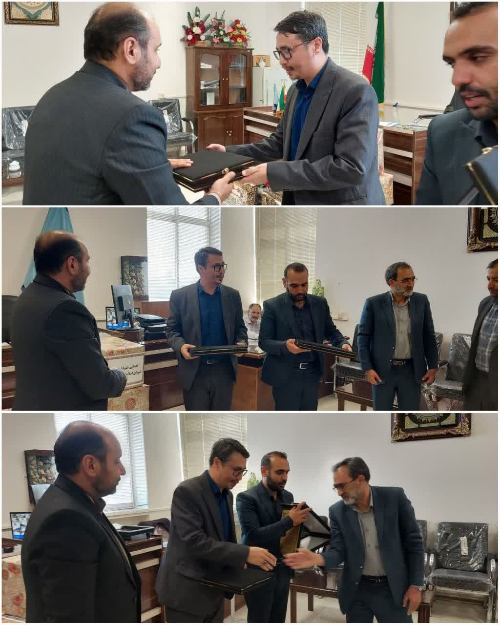  تقدیر و تشکر مجموعه مدیریت شهری از دادستان و رئیس دادگستری شهرستان گناباد