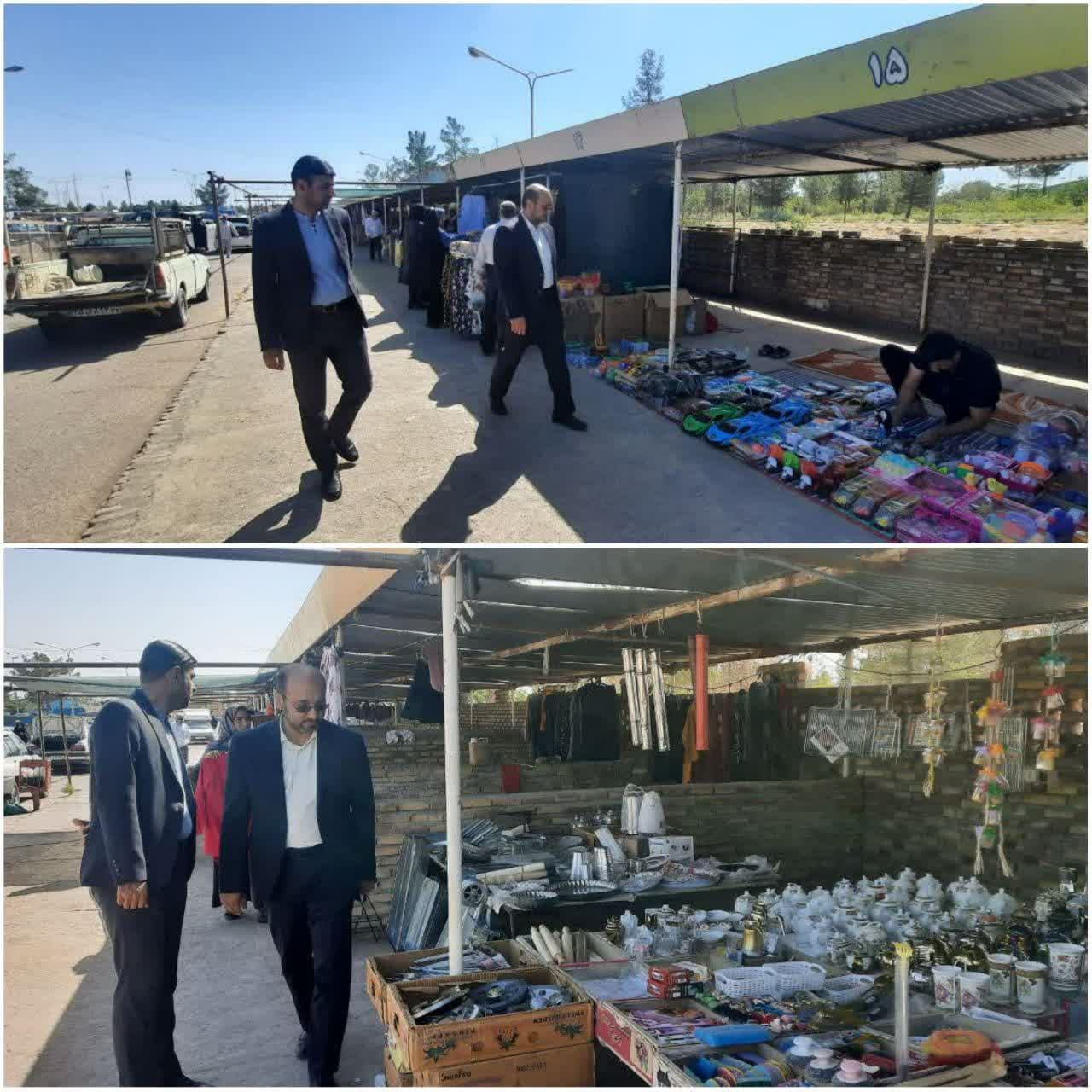 بازدید سرپرست شهرداری گناباد از جمعه بازار 