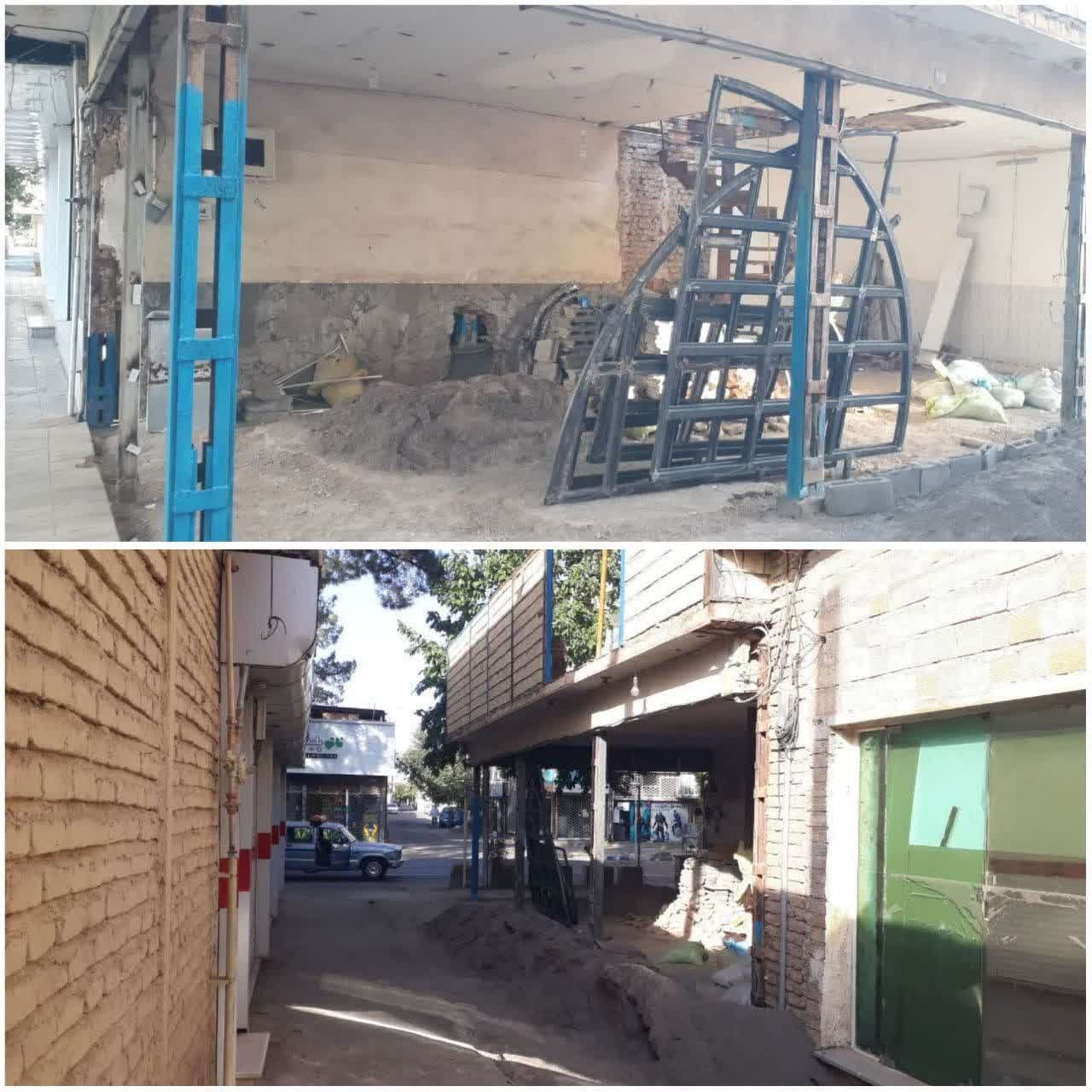  فعالیت گشت واحد اجرائیات شهرداری گناباد در برخورد با متخلفان 