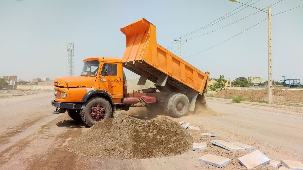  ادامه عملیات بارریزی بلوار پرستار