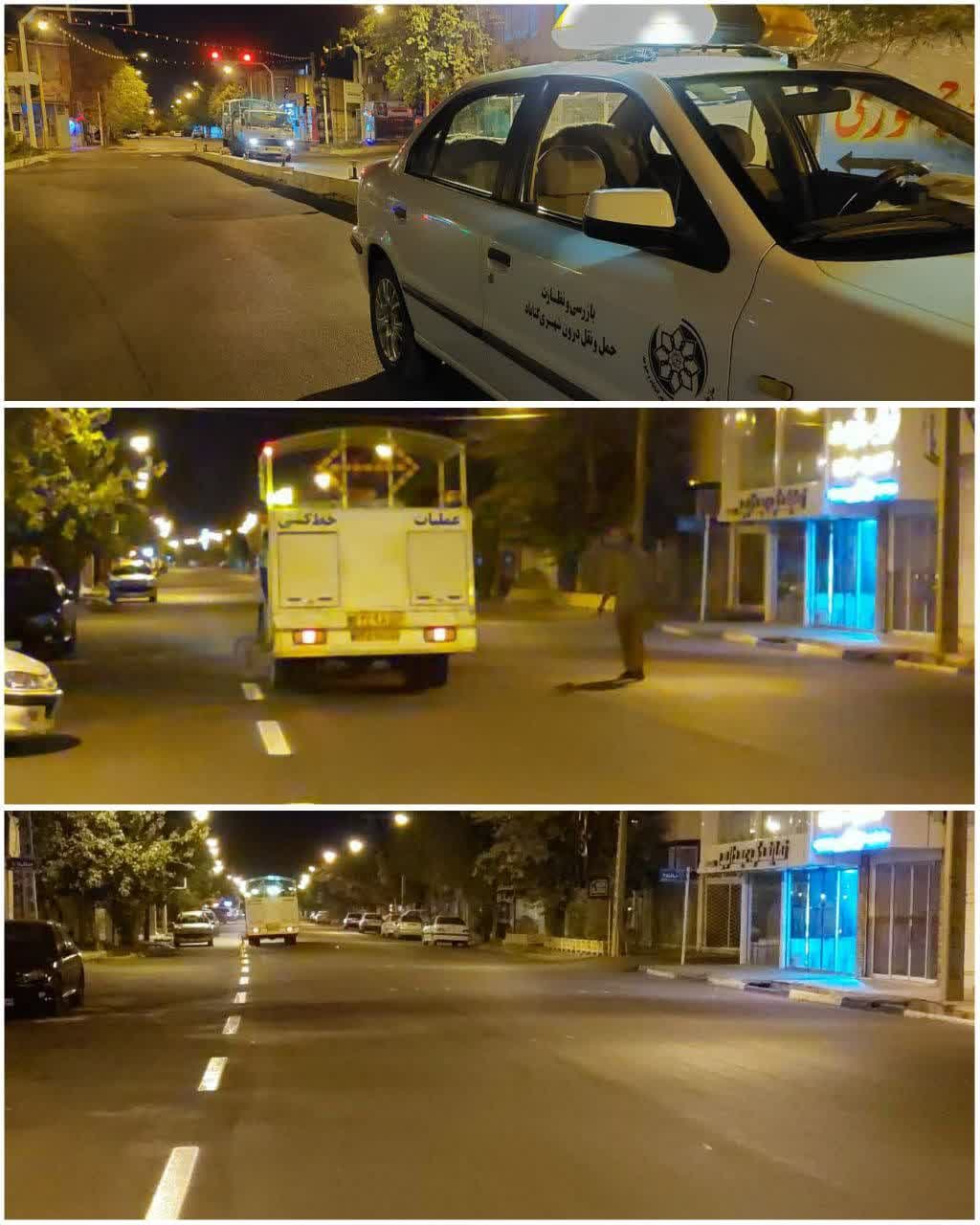 خط کشی خیابان حافظ به طول ۵۰۰ متر انجام شد 