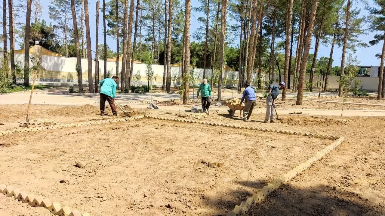 بسترسازی برای توسعه فضای سبز بوستان بانوان