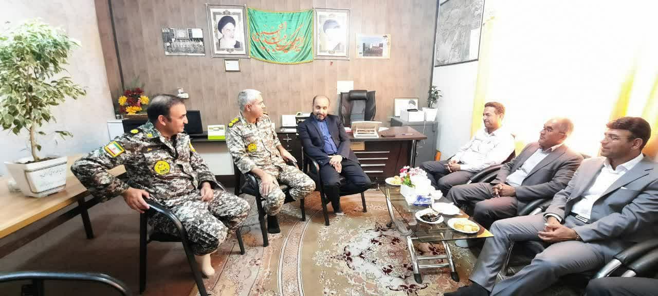  دیدار شهردار گناباد با فرمانده پدافند هوایی گناباد