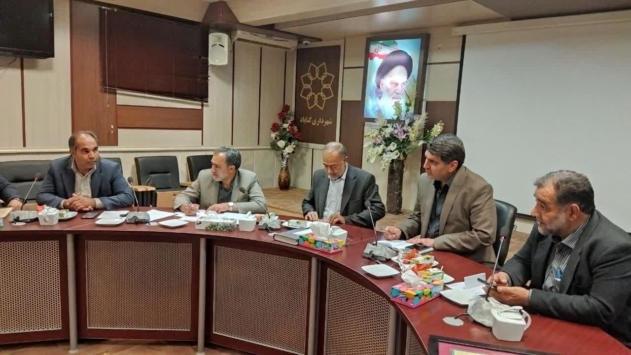 جلسه مشترک شورای اسلامی شهر  با خوشنویسان گناباد
