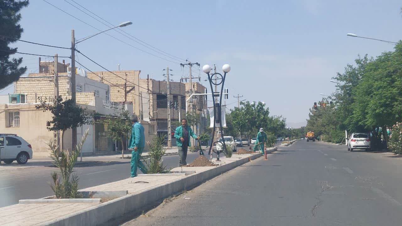  چند خبر کوتاه از اقدامات واحد فضای سبز شهرداری گناباد  