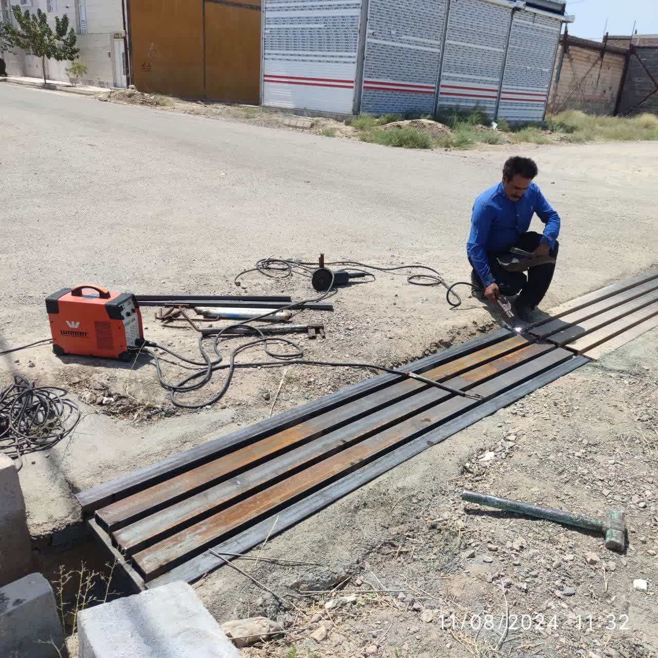 در راستای ایمن سازی مسیر تردد شهروندان صورت پذیرفت