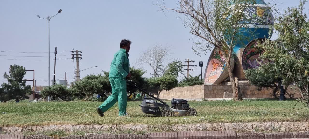 ادامه عملیات گسترده به زراعی و بهسازی فضای سبز 