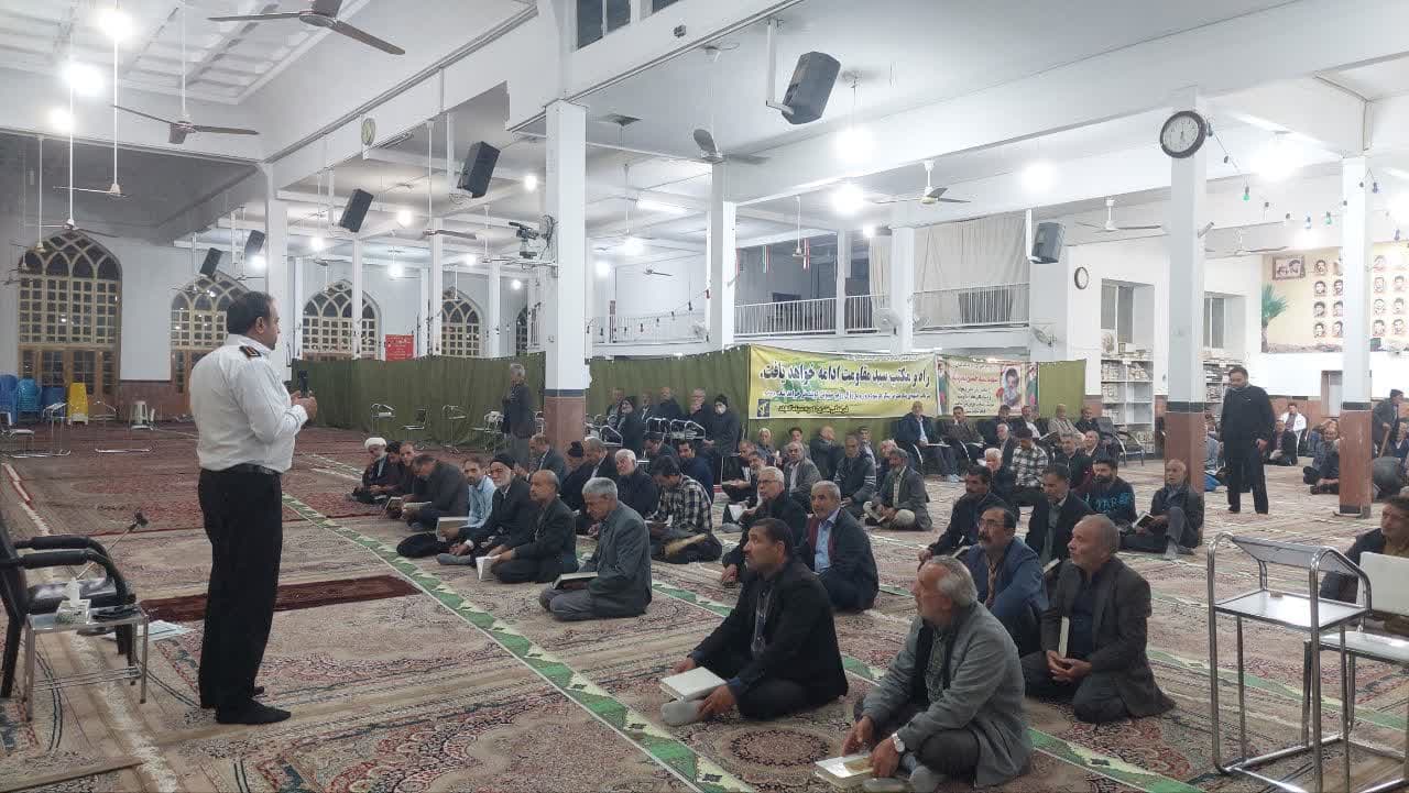 برگزاری آموزش ایمنی برای نمازگزاران مساجد توسط آتش نشانی گناباد 