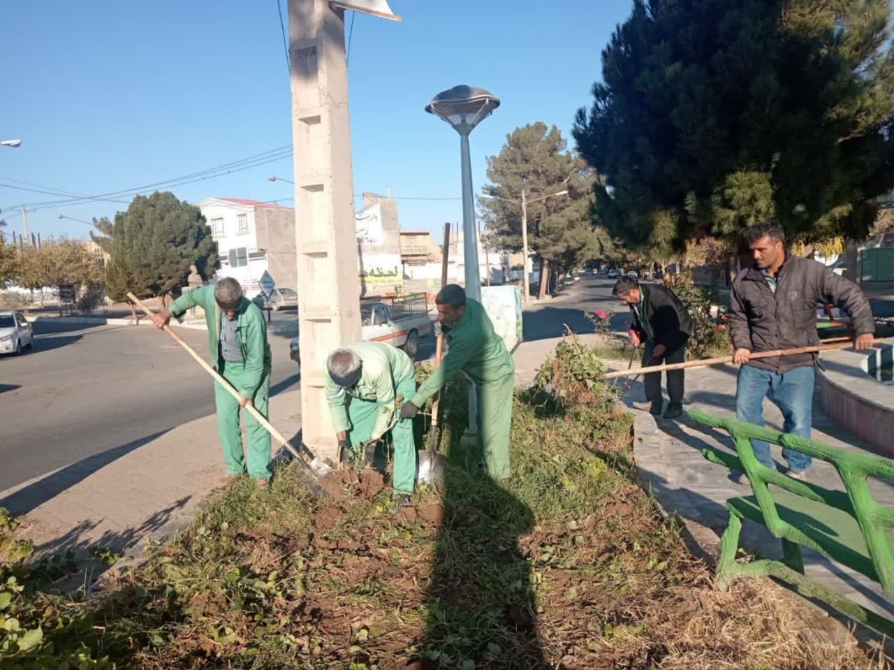 آماده شدن فضای سبز برای فصل زمستان