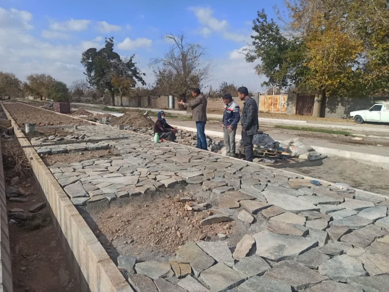 ادامه روند پروژه؛ مسیر گردشگری (پای چنار) واقع در ناصرخسرو۲۱