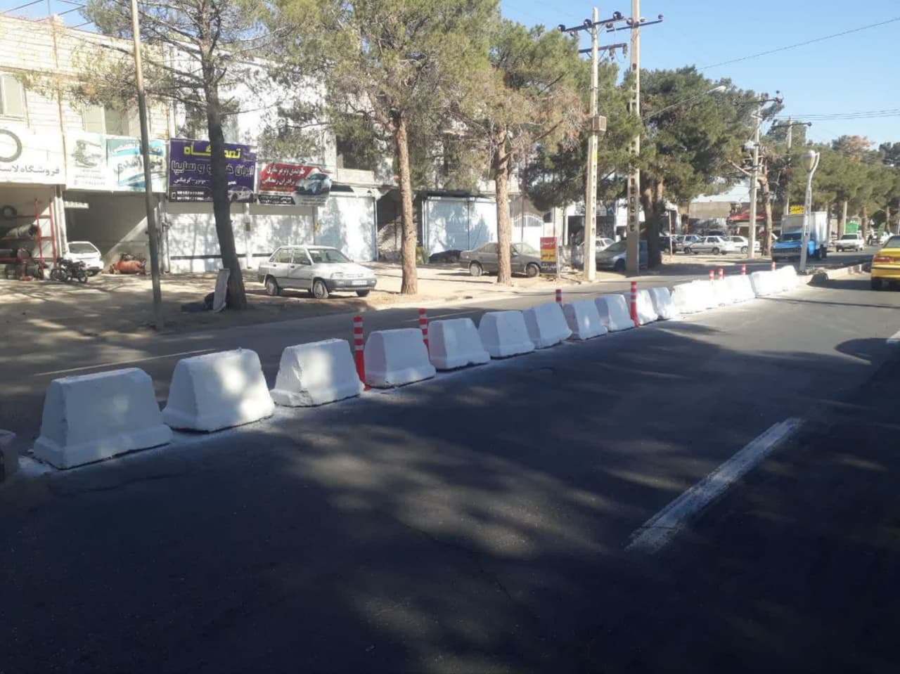 ایمن سازی دوربرگردان خیابان سعدی