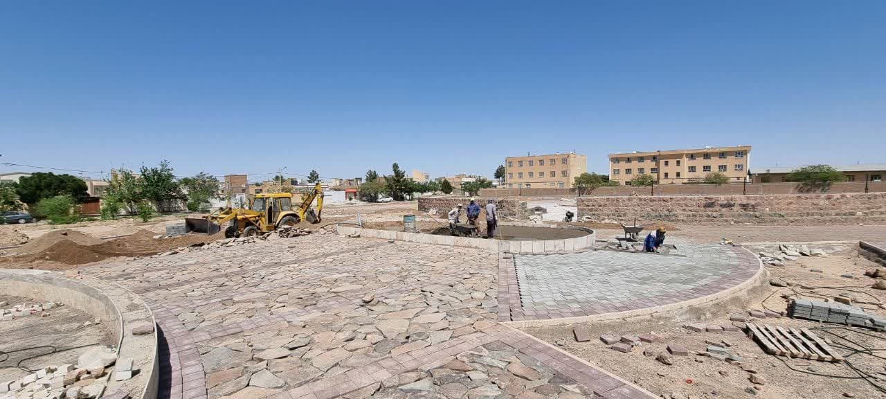 ادامه روند عملیات عمرانی بوستان مهر(محمودیه)