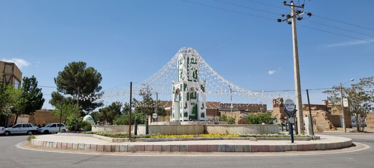 نصب خیمه نوری در میدان قائم نوقاب