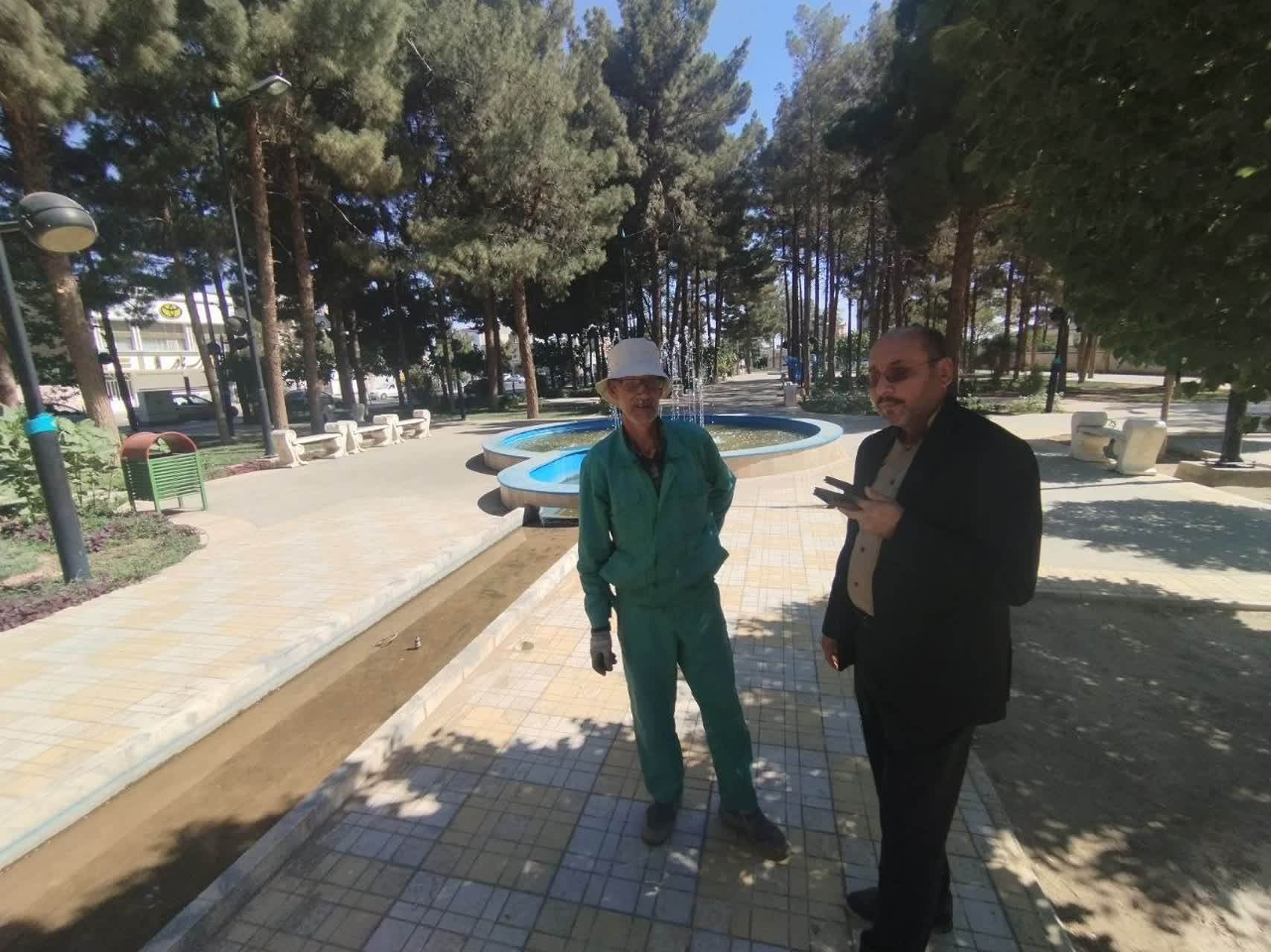 شهردار گناباد بر رفع نواقص بوستان جانبازان تأکید کرد  