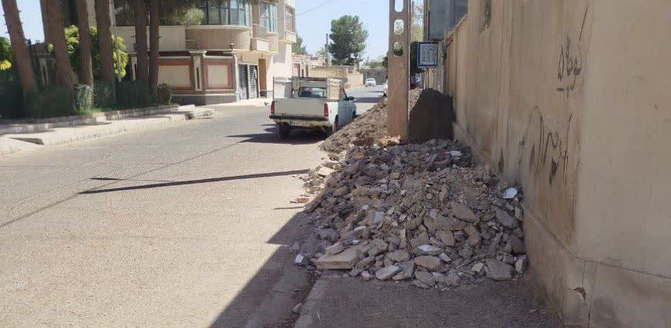 صدور اخطاریه جمع آوری نخاله های ساختمانی در سطح شهر 