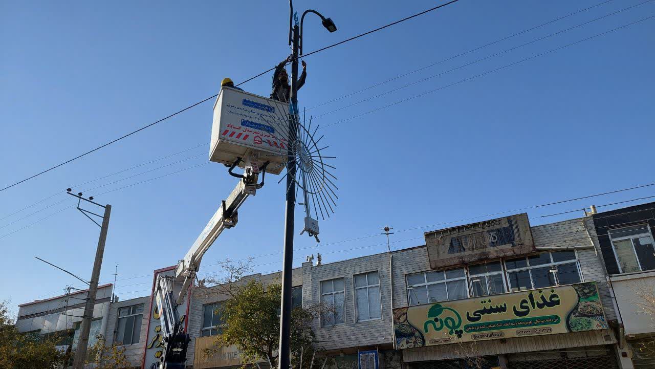 نصب سان لایت در خیابان سعدی انجام شد 